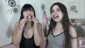 ziva fey - extreme hollering hooting silly faces with ondrea lee