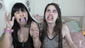 ziva fey - extreme hollering hooting silly faces with ondrea lee