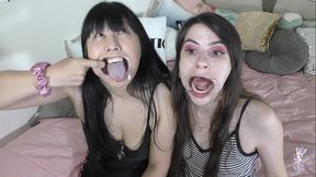 ziva fey - extreme hollering hooting silly faces with ondrea lee