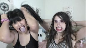 ziva fey - extreme hollering hooting silly faces with ondrea lee