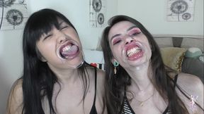 ziva fey - extreme hollering hooting silly faces with ondrea lee