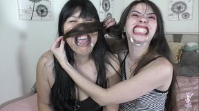 ziva fey - extreme hollering hooting silly faces with ondrea lee