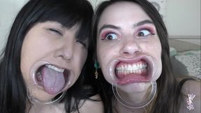 ziva fey - extreme hollering hooting silly faces with ondrea lee