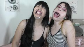 ziva fey - extreme hollering hooting silly faces with ondrea lee