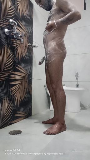 Masterbation Show in Washroom