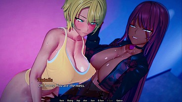 Futa's World Of NTR #10 - Animated Futa On Futa Sex Gameplay