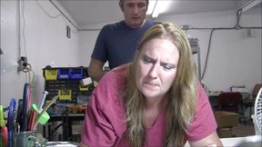 Jennifer gets pounded over a table at work