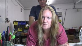 Jennifer gets pounded over a table at work