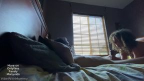 Stepmom cheats on husband with stepson & gets a messy creampie
