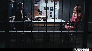 Latina Prison Fucked by Smoking Shemale Officer - Agatha Vega Sucking Futa Cock