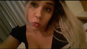 Teeny blond tv hooker is a good cocksucker and semen shooter