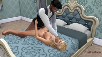 Married bride seduces on her wedding day in Sims 4