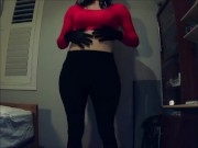 Jane Pt2! This female masked Jane shows you her busty tight body and her butt!