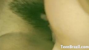 ”Threesome Sex in Brazil with a Teen Hottie”