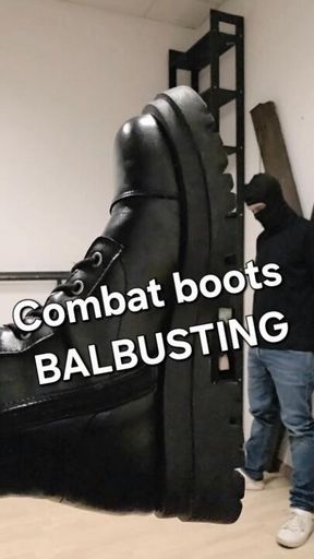 Combat boots Ballbusting