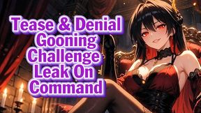 Tease & Denial Gooning Challenge – Leak On Command | Goddess Hiyori