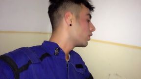 Worker Jerks off at Work His Thick Dick