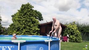 Playing in the pool