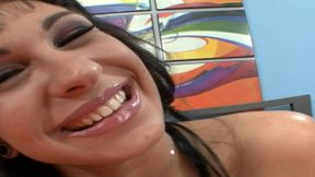 Foot Sex Lovers Scene-1_sexy Brunette with a Big Ass Enjoys a Cumshot on Her Feet