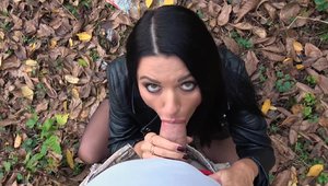 PublicAgent: Ania Kinski rough blowjob video