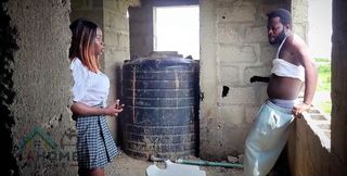 Big Boobs College Teenage Girl Get Roughly Fucked Hard by the Street Thug in Abandoned Building.