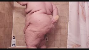 Superchub quick shower before dick appointment