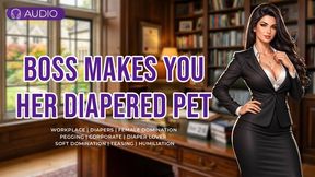 Boss Finds Your Search History – Now You’re Her Diapered Pet | Pegging, Humiliation, Femdom