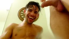 Steamy Bathroom Fuck: Hard Gay Muscle Grinds Against the Sink – 18+