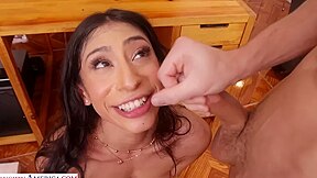 Frisky Brunette Banged In The Office With Rion King And Sona Bella