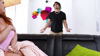 Curvaceous Curly-Haired Sista's Stepsister Rewards Peephole Spying - StepSiblingsCaught