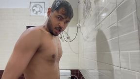 Hot Alone in Bathroom