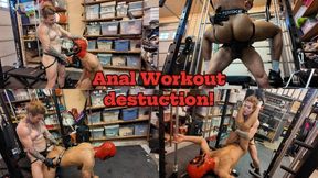 Anal training my new client and destroying his ass- FEMDOM pegging