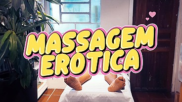Jogador Hétero ficando de penes duro durante massagem de rotina.