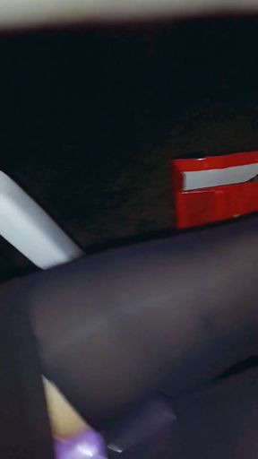 Stunning moment from &quot;Asian slut puts a vibrator, sticks a controller in her stocking, goes to public park and masturbates,&quot;
