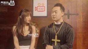 Hot Asian Cute Amateur Secretly Loses Her Tight Pussy Virginity to Her Priest