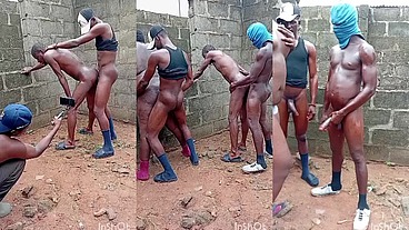 THREESOME GAY SEX WITH CHUBBY BOTTOM