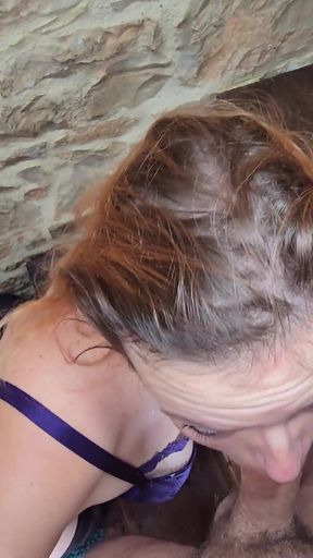 Beautiful MILF Gets Her Ass Fucked on the Stairs