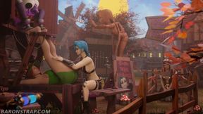 Jinx's Squirmy Coochie Gets Unchecked Professor Garlick's Saucy Spankage & Faire Fingering&#x1F449; Fun!!!