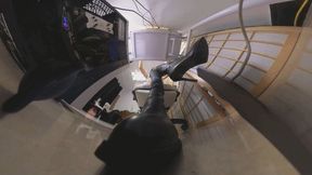 VR360 MARTINA s office is dominated by smelly boots and feet