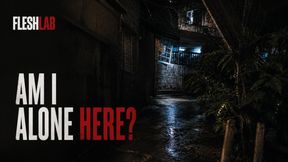 AM I ALONE HERE: Pinoy Twink Strokes Hairy Cock in Dark Alley, Cums Hard Before Getting Caught