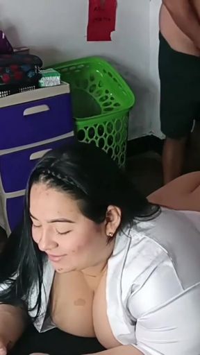 My stepsister was in her bed with no underwear and I touch her pussy and jerk her off and she loves it   Clip 1