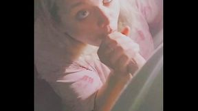 My amateur gf begs for '_s load all over her
