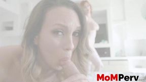 Hot MILF Lauren Phillips takes big cock&#x1F346; with daughter POV