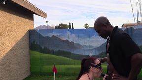 Polyjswitch Hotwife Serves BBC on Her Knees