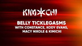 Belly Ticklegasms with Constance, Kody Evans, Macy Nikole & Kimichi - WMV