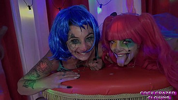 Blazy Kitsune Meets the Pink Cock Crazed Clowns
