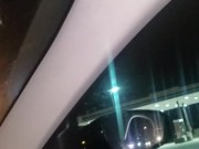 Butt ass naked driving & walking through the complex