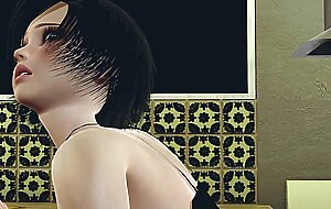 Desirenova's DESTINY S1E01 (3D CGI, downloadable): Brunette enjoys rough intruding