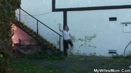 Wife catches his cheating outdoor