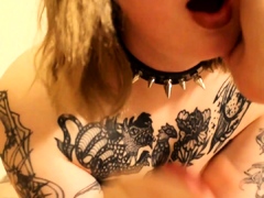 Cute blonde teen girlfriend awesome POV blowjob